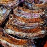 Rib Rub Recipe - Ribs on a grill