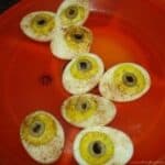 deviled dragon's eyes on a plate
