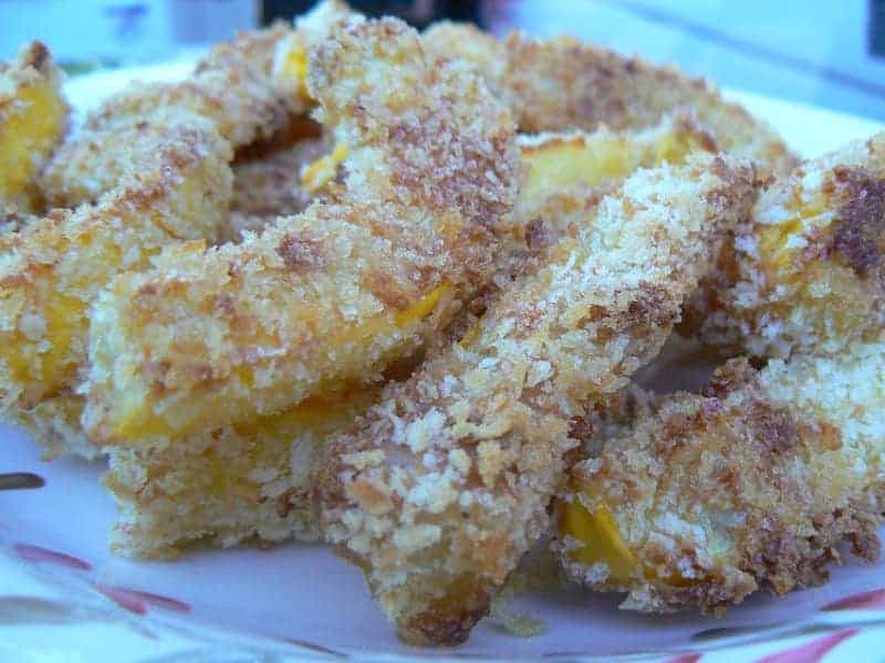 Vegetarian keto recipes - summer squash fries
