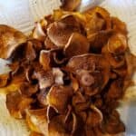 Parsnip Chips on a Plate