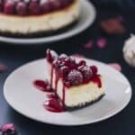 Cheesecake with Raspberry Sauce