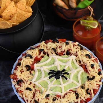 Spider Web Taco Dip