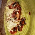 Pepperoni Mushroom Pizza Chicken on a Plate