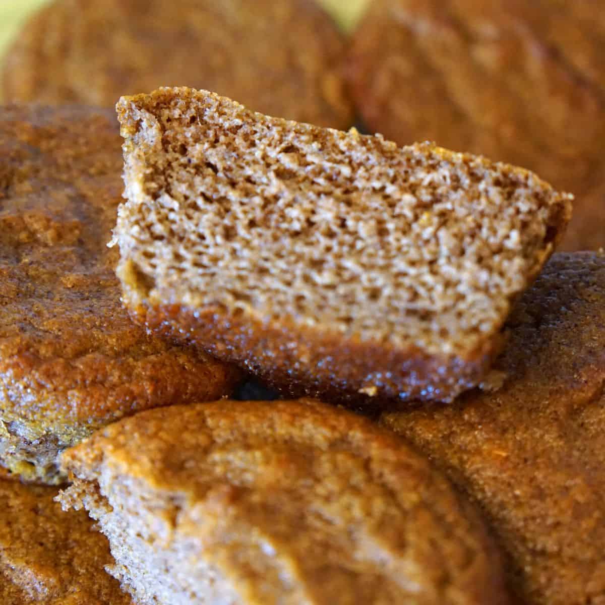 Keto Pumpkin Spice Muffins Sliced